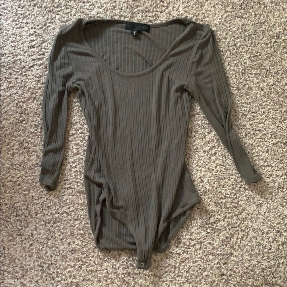 Body suit, olive green